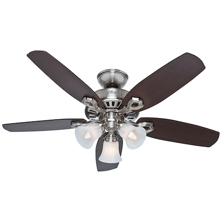 Hunter Hunter Builder 42 in. Brushed Nickel LED Indoor Ceiling Fan 52106